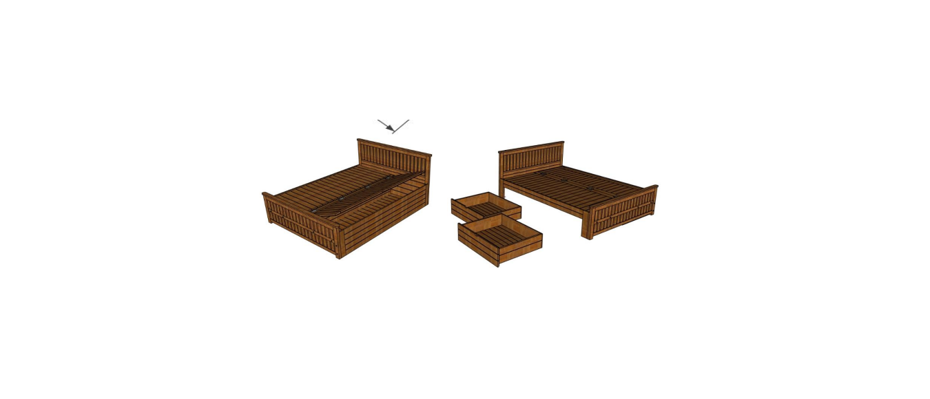 Ubyld Serenity Queen Storage Cot