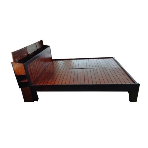 Garity Queen Cot With headboard Storage - ubyld